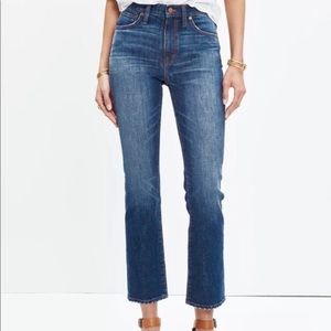 MADEWELL 10 In High Riser Demi Boot Cut Denim Jeans F1599 Cali Donovan Wash Blue
